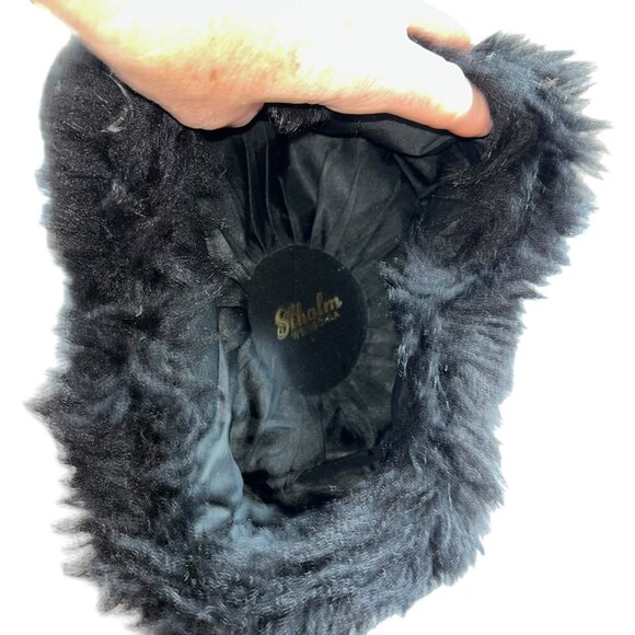 Speltz Schalm Weinbohla black sheepskin fur hat - Picture 3 of 4